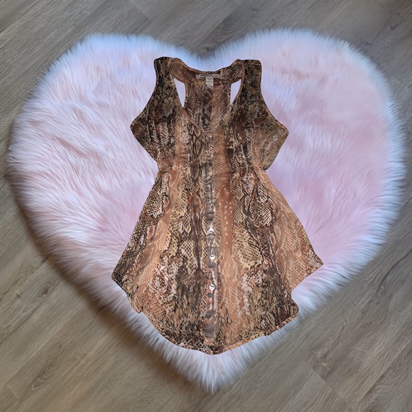 American Rag Sleeveless Tieback Button down blouse - Picture 7 of 7